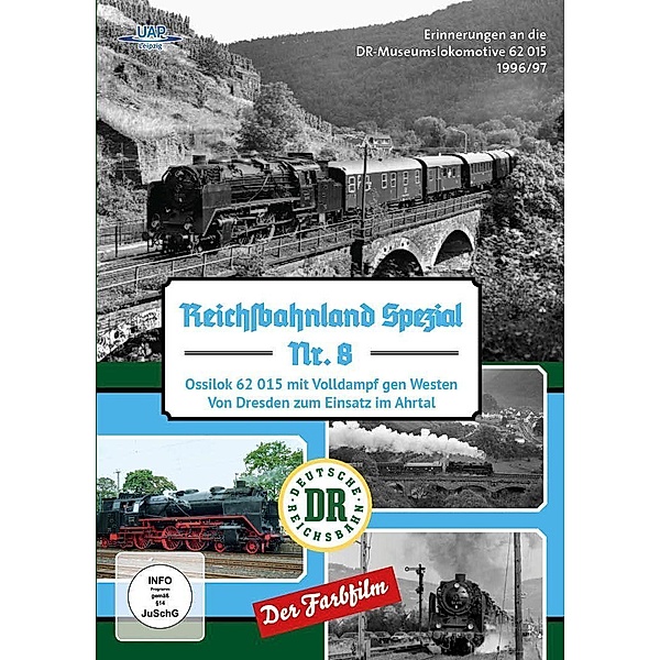 Reichsbahnland DDR Spezial - Ossilok 62015 - Mit Volldampf gen Westen, 1 DVD