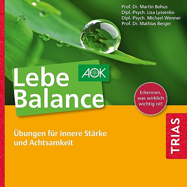 Reihe TRIAS Übungen - Lebe Balance Audio-CD, Martin Bohus, Mathias Berger, Lisa Lyssenko, Michael Wenner
