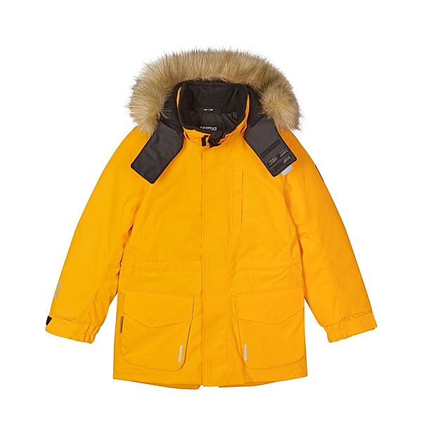 Reima Reimatec® Winter-Parka NAAPURI mit Kunstfellbesatz in orange yellow