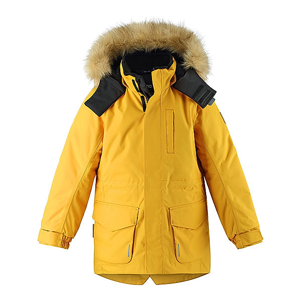 Reima Reimatec® Winter-Parka NAAPURI mit Kunstfellbesatz in warm yellow