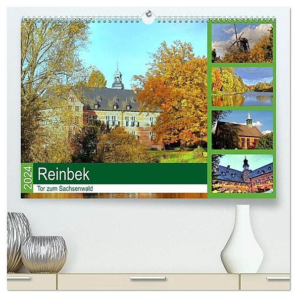 Reinbek, Tor zum Sachsenwald (hochwertiger Premium Wandkalender 2024 DIN A2 quer), Kunstdruck in Hochglanz, Christoph Stempel