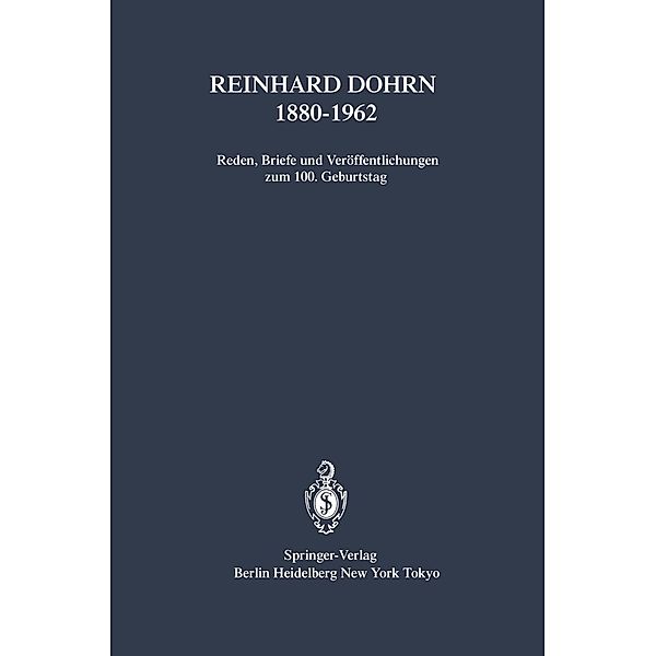Reinhard Dohrn 1880-1962