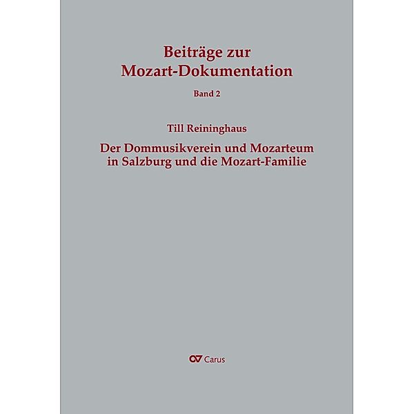 Reininghaus, T: Dommusikverein und Mozarteum in Salzburg, Till Reininghaus