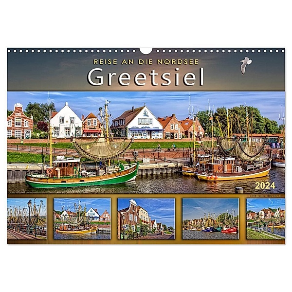 Reise an die Nordsee - Greetsiel (Wandkalender 2024 DIN A3 quer), CALVENDO Monatskalender, Peter Roder