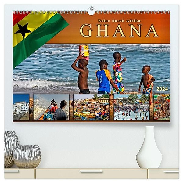 Reise durch Afrika - Ghana (hochwertiger Premium Wandkalender 2024 DIN A2 quer), Kunstdruck in Hochglanz, Peter Roder