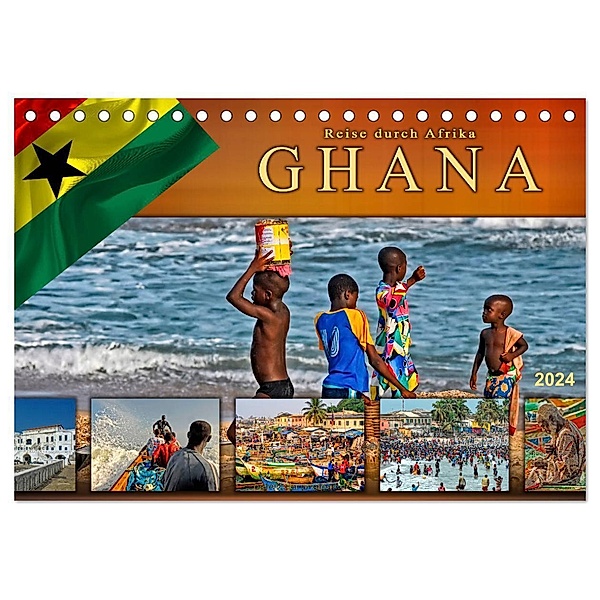 Reise durch Afrika - Ghana (Tischkalender 2024 DIN A5 quer), CALVENDO Monatskalender, Peter Roder