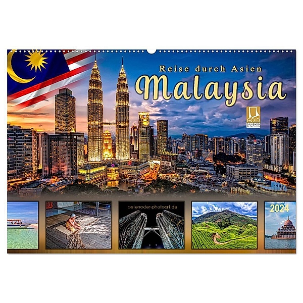 Reise durch Asien - Malaysia (Wandkalender 2024 DIN A2 quer), CALVENDO Monatskalender, Peter Roder