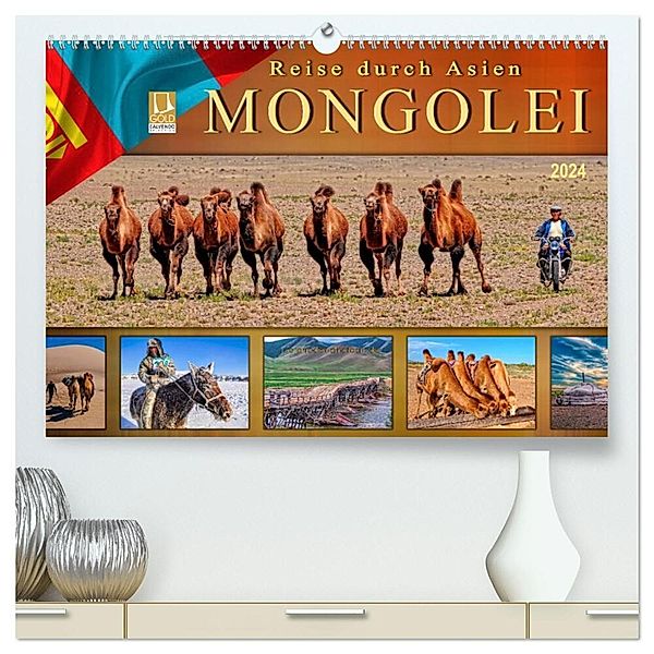 Reise durch Asien - Mongolei (hochwertiger Premium Wandkalender 2024 DIN A2 quer), Kunstdruck in Hochglanz, Peter Roder