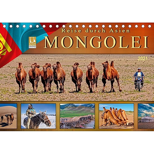 Reise durch Asien - Mongolei (Tischkalender 2021 DIN A5 quer), Peter Roder