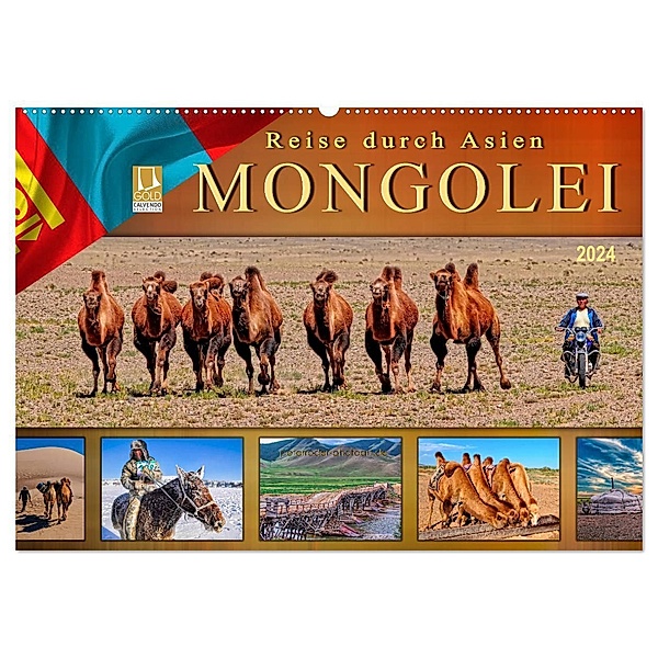 Reise durch Asien - Mongolei (Wandkalender 2024 DIN A2 quer), CALVENDO Monatskalender, Peter Roder