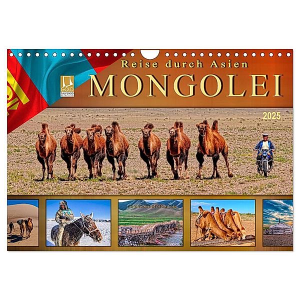 Reise durch Asien - Mongolei (Wandkalender 2025 DIN A4 quer), CALVENDO Monatskalender, Calvendo, Peter Roder