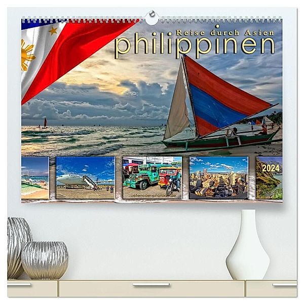 Reise durch Asien - Philippinen (hochwertiger Premium Wandkalender 2024 DIN A2 quer), Kunstdruck in Hochglanz, Peter Roder