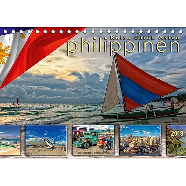 Reise durch Asien - Philippinen (Tischkalender 2018 DIN A5 quer), Peter Roder