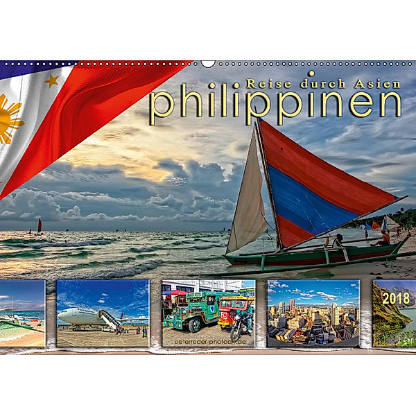 Reise durch Asien - Philippinen (Wandkalender 2018 DIN A2 quer), Peter Roder