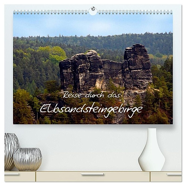 Reise durch das Elbsandsteingebirge (hochwertiger Premium Wandkalender 2024 DIN A2 quer), Kunstdruck in Hochglanz, Veronika Rix