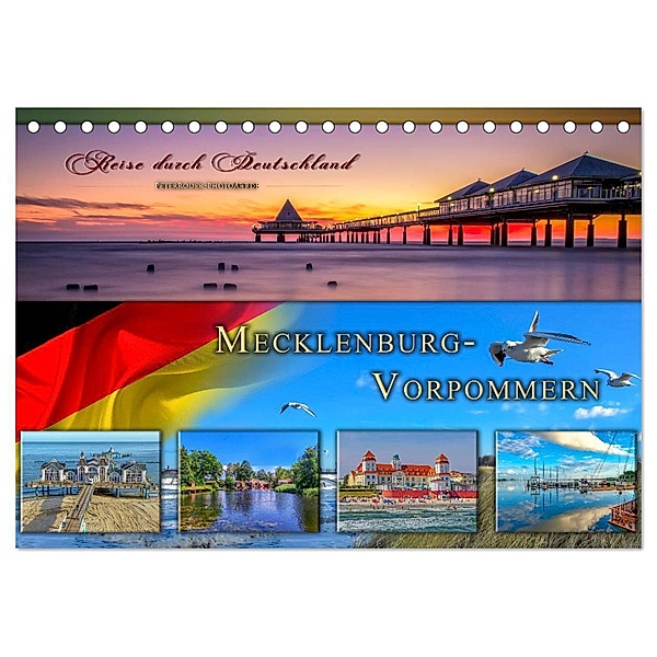 Reise durch Deutschland - Mecklenburg-Vorpommern (Tischkalender 2024 DIN A5 quer), CALVENDO Monatskalender, Peter Roder