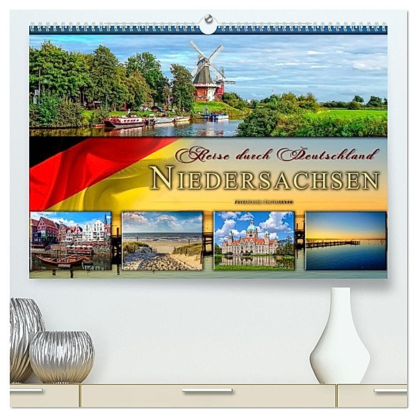Reise durch Deutschland - Niedersachsen (hochwertiger Premium Wandkalender 2024 DIN A2 quer), Kunstdruck in Hochglanz, Peter Roder