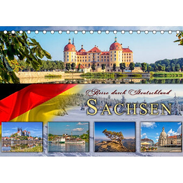 Reise durch Deutschland - Sachsen (Tischkalender 2022 DIN A5 quer), Peter Roder