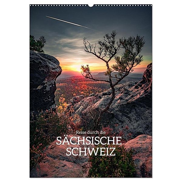 Reise durch die Sächsische Schweiz (Wandkalender 2024 DIN A2 hoch), CALVENDO Monatskalender, Stefan Becker