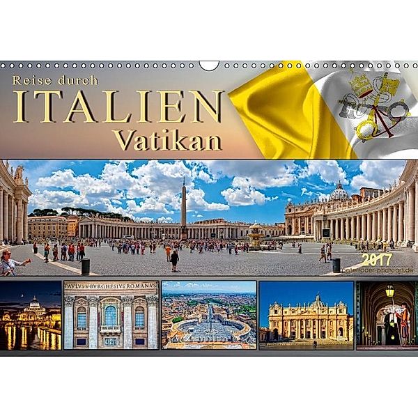 Reise durch Italien Vatikan (Wandkalender 2017 DIN A3 quer), Peter Roder