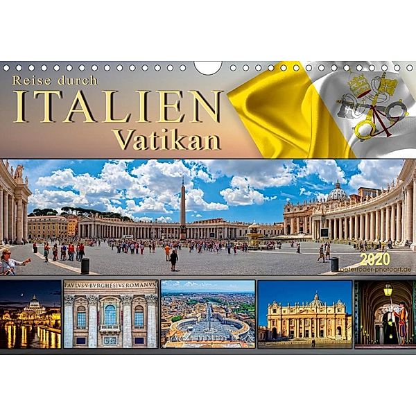 Reise durch Italien Vatikan (Wandkalender 2020 DIN A4 quer), Peter Roder