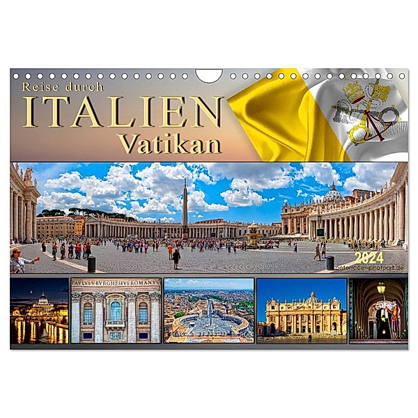 Reise durch Italien Vatikan (Wandkalender 2024 DIN A4 quer), CALVENDO Monatskalender, Peter Roder