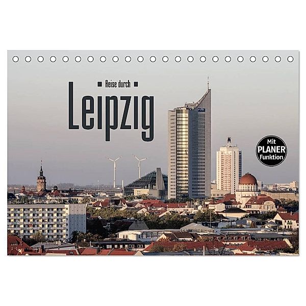 Reise durch Leipzig (Tischkalender 2024 DIN A5 quer), CALVENDO Monatskalender, LianeM