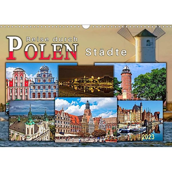 Reise durch Polen - Städte (Wandkalender 2023 DIN A3 quer), Peter Roder