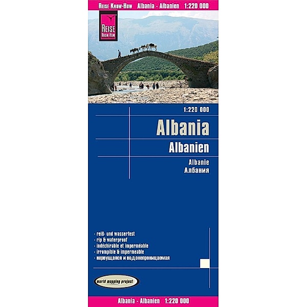 Reise Know-How Landkarte Albanien / Albania / Albanie, Peter Rump Verlag