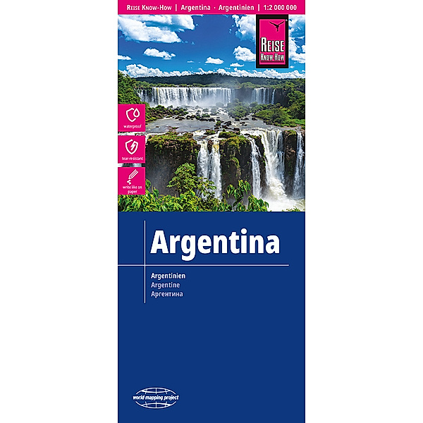 Reise Know-How Landkarte Argentinien / Argentina (1:2.000.000), Reise Know-How Verlag Peter Rump GmbH
