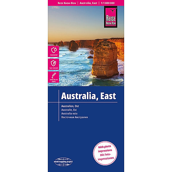 Reise Know-How Landkarte Australien, Ost / Australia, East (1:1.800.000), Reise Know-How Verlag Peter Rump GmbH