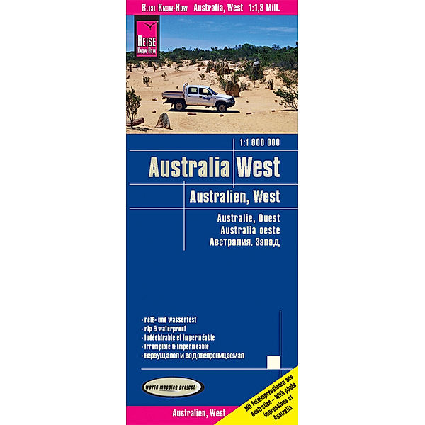 Reise Know-How Landkarte Australien, West / Australia, West (1:1.800.000)