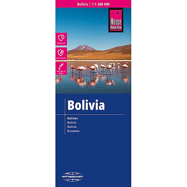 Reise Know-How Landkarte Bolivien / Bolivia (1:1.300.000), Peter Rump Verlag
