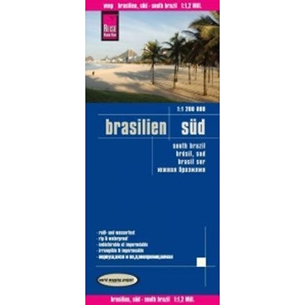 Reise Know-How Landkarte Brasilien, Süd (1:1.200.000). South Brazil / Brésil, Sud / Brasil Sur