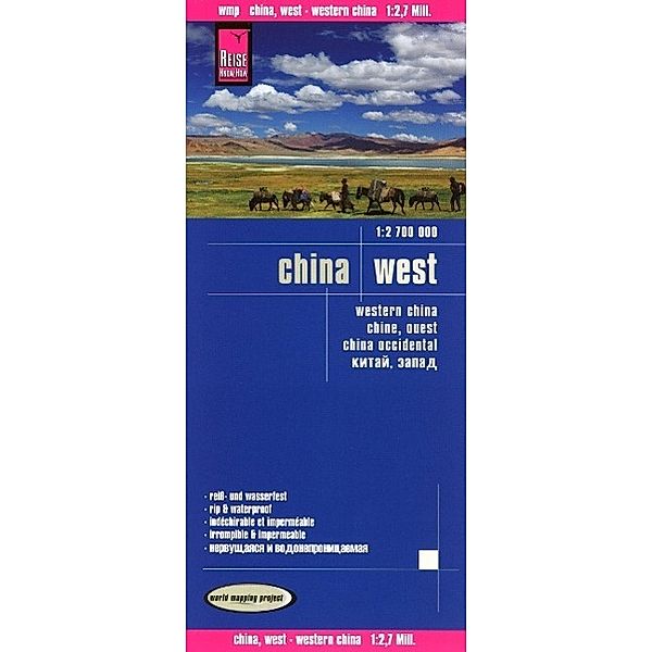 Reise Know-How Landkarte China, West  1 : 2.700.000, Peter Rump Verlag