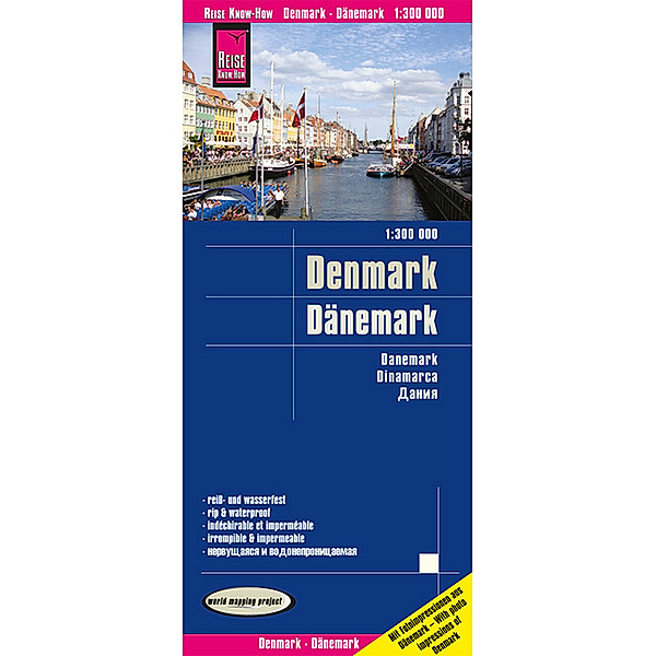 Reise Know-How Landkarte Dänemark / Denmark (1:300.000). Denmark / Danemark / Dinamarca