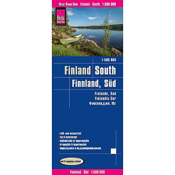 Reise Know-How Landkarte Finnland, Süd (1:500.000). Finland,South / Finlande, Sur / Findlandia, Sur, Reise Know-How Verlag Peter Rump