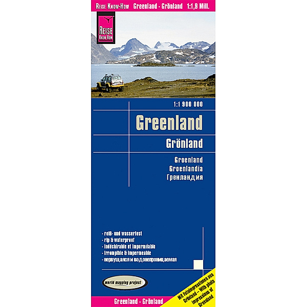 Reise Know-How Landkarte Grönland / Greenland (1:1.900.000), Reise Know-How Verlag Peter Rump