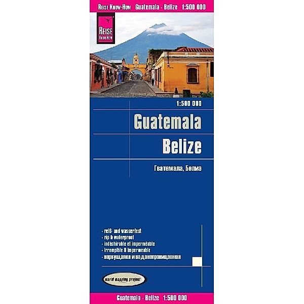 Reise Know-How Landkarte Guatemala, Belize (1:500.000), Peter Rump Verlag