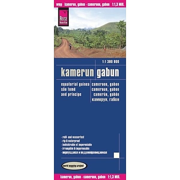 Reise Know-How Landkarte Kamerun, Gabun. Cameroon, Gabon. Cameroun, Gabon; Camerún, Gabón