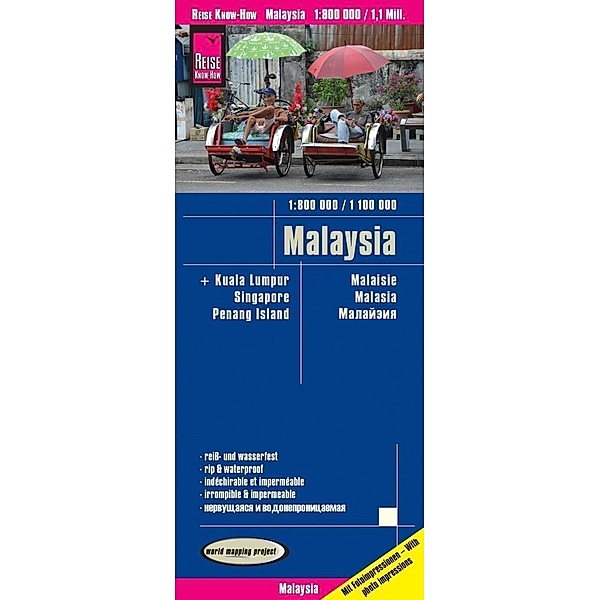 Reise Know-How Landkarte Malaysia (West 1:800.000 / Ost 1:1.100.000), Reise Know-How Verlag Peter Rump