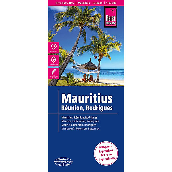 Reise Know-How Landkarte Mauritius, Réunion, Rodrigues (1:90.000), Reise Know-How Verlag Peter Rump