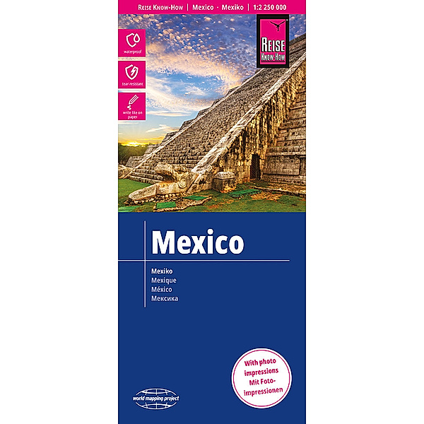 Reise Know-How Landkarte Mexiko / Mexico (1:2.250.000). Mexico / Mexique