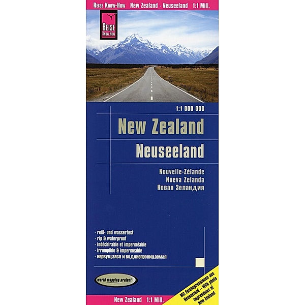 Reise Know-How Landkarte Neuseeland / New Zealand (1:1.000.000); Nouvelle Zélande. Nueva Zelanda