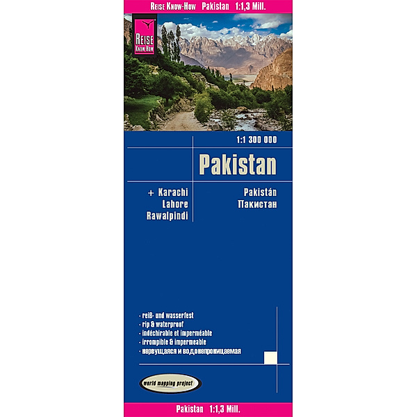 Reise Know-How Landkarte Pakistan (1:1.300.000), Reise Know-How Verlag Peter Rump