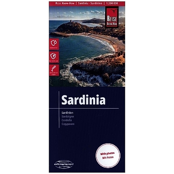 Reise Know-How Landkarte Sardinien / Sardinia (1:200.000)