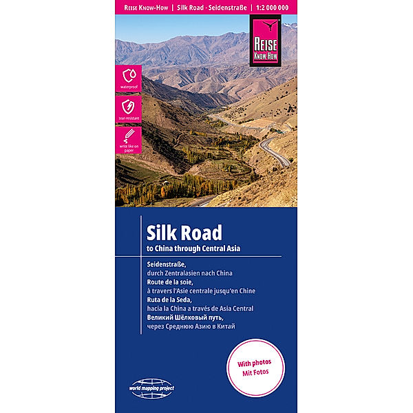 Reise Know-How Landkarte Seidenstrasse / Silk Road (1:2 000 000): Durch Zentralasien nach China / To China through Central Asia
