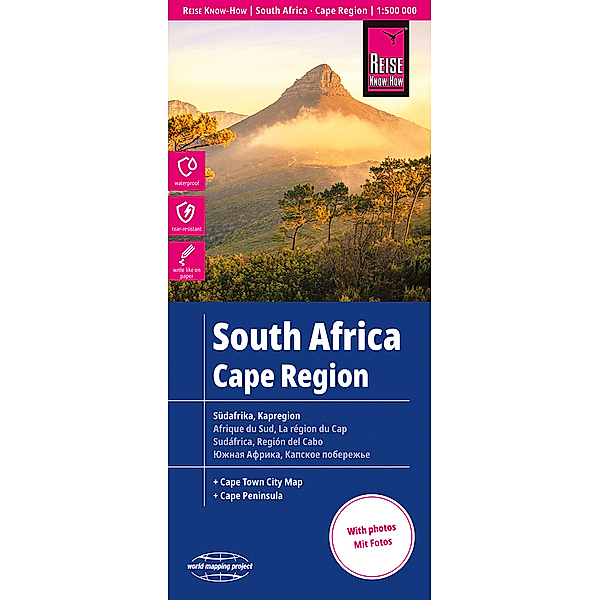 Reise Know-How Landkarte Südafrika Kapregion / South Africa, Cape Region (1:500.000). Afrique du sud, la région du cap. Sudáfrica, región del cabo