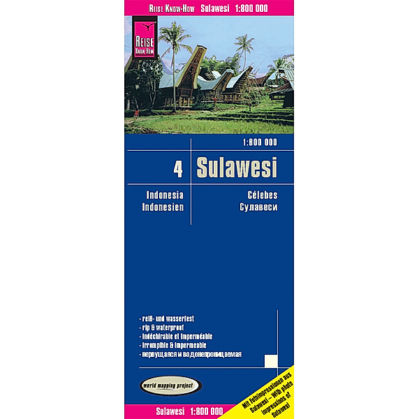 Reise Know-How Landkarte Sulawesi (1:800.000) - Indonesien 4. Célebes, Reise Know-How Verlag Peter Rump
