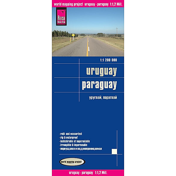 Reise Know-How Landkarte Uruguay, Paraguay (1:1.200.000)